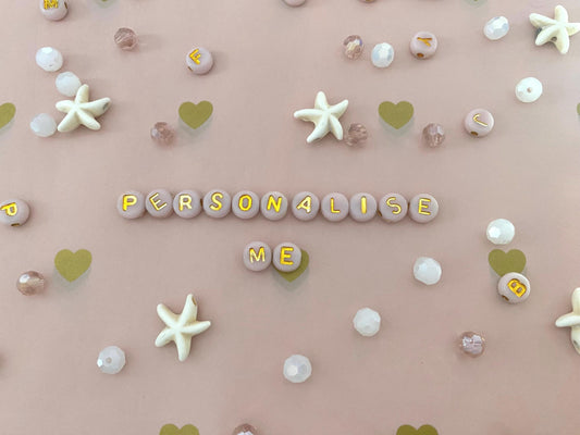 Personalise Name Phone Charm Pink, White, Gold, Starfish, Turtle, Natural Rose Quartz Charm, Black Tassel, 6mm Beads Personalised Gift