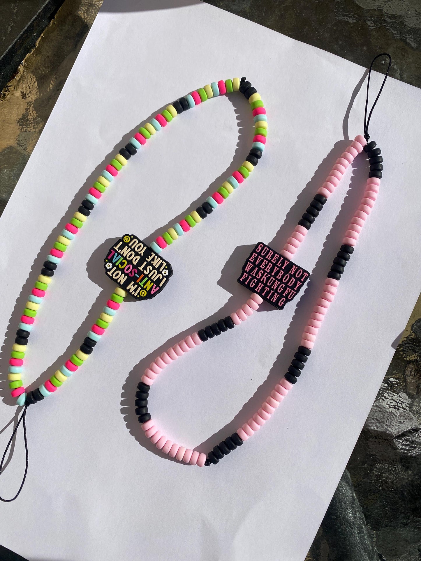 Funny Rude Personalised Phone Charm Slogan Customised You Decide Phone Strap Accessories