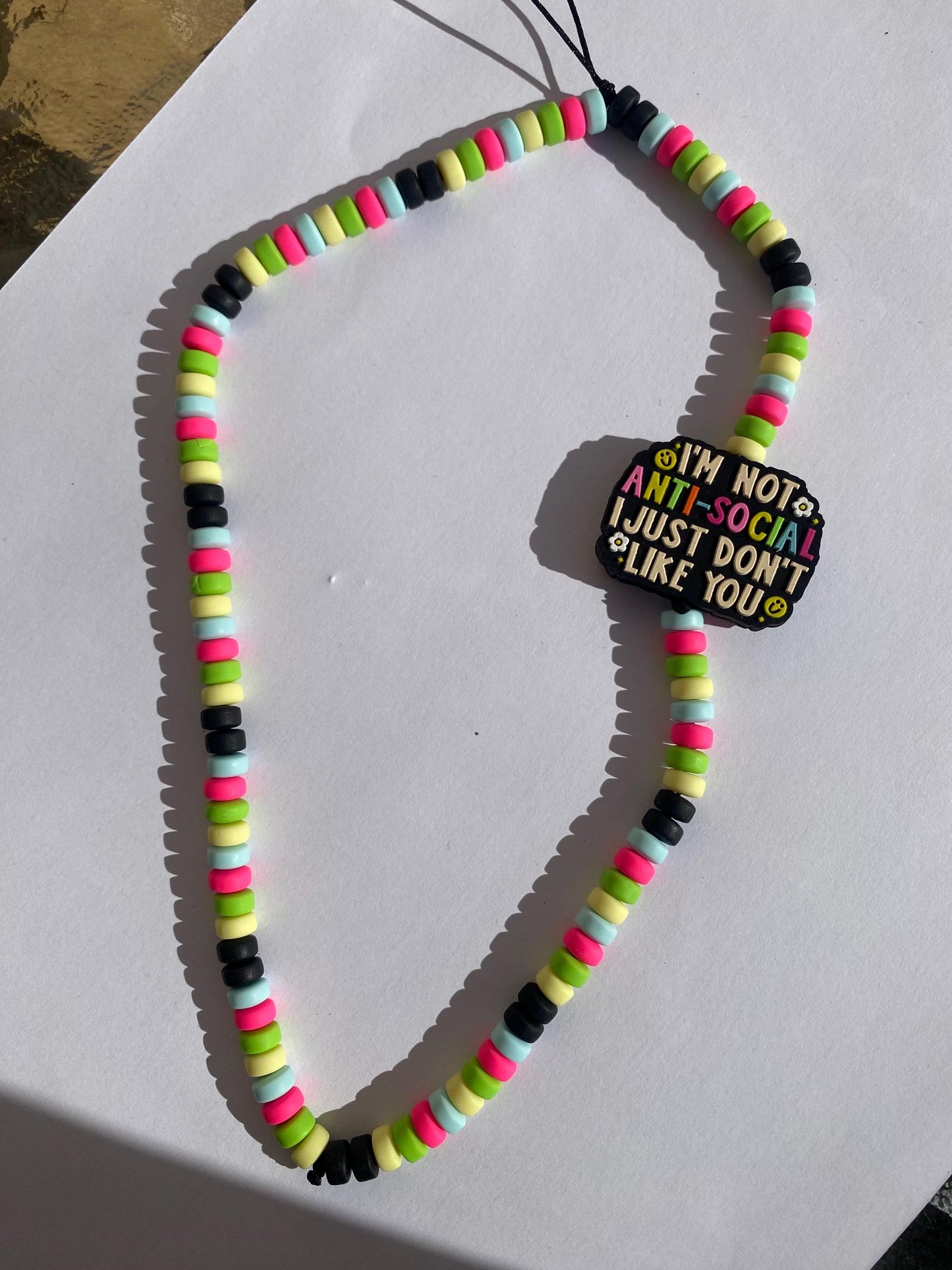 Funny Rude Personalised Phone Charm Slogan Customised You Decide Phone Strap Accessories